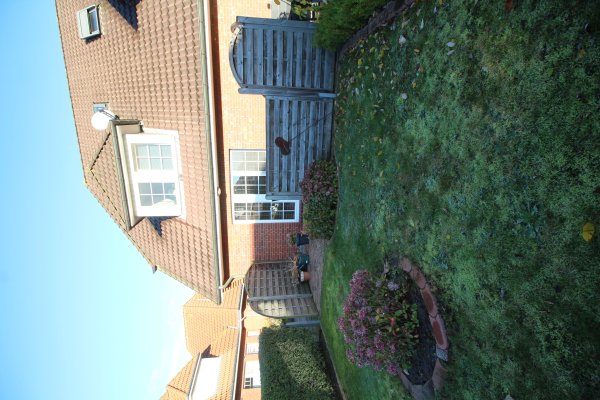 Garten vorn mit Terasse